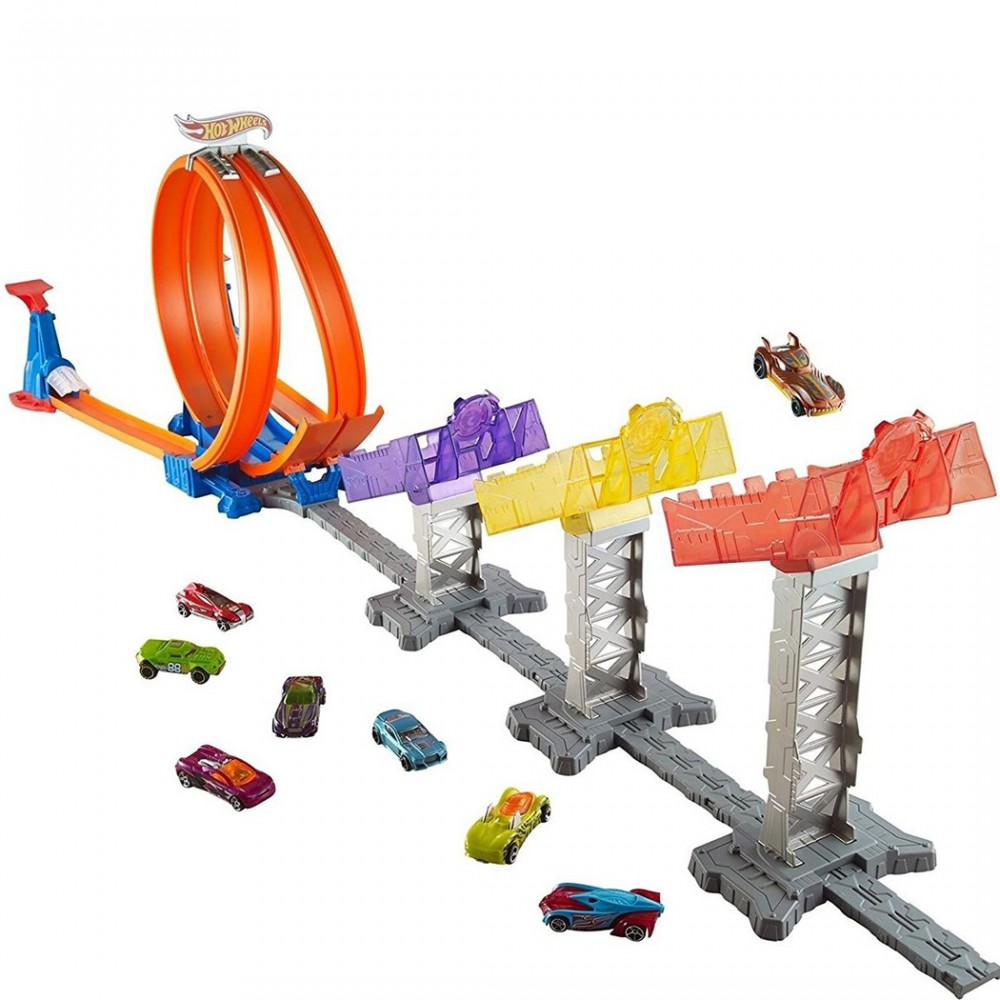 Hotwheels Action Set Pista Con Rampa Di Lancio Con Una